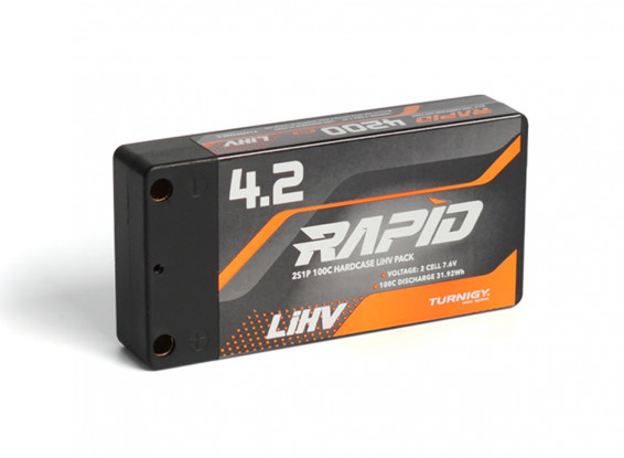 hvy lipo c Turnigy Rapid LiHV 4600mAh 2S 7.6V 140C Shorty Hardcase Battery with 5mm Bullet to High Voltage Battery, Lihv Battery,