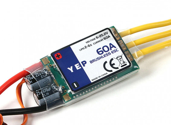 YEP 60A (2~6S) SBEC Brushless Speed Controller