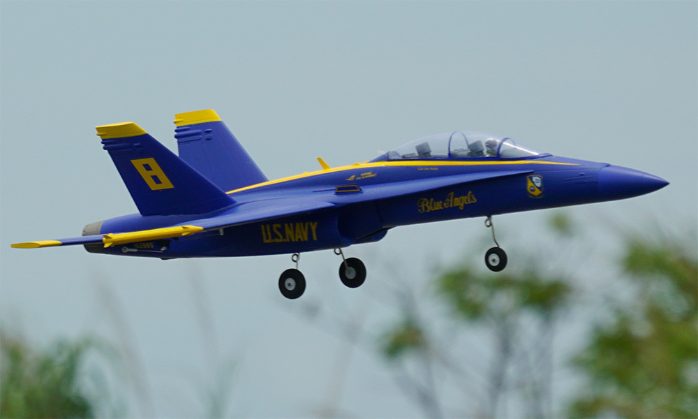 XFLY F-18 Twin 40mm EDF Blue PNP RC plane