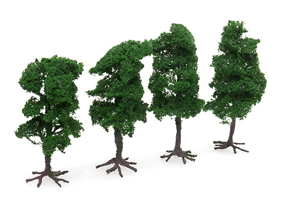 Tree Roots Model Craft HobbyKing™ 120mm Scenic Wire Model Trees with Roots (4 pcs)