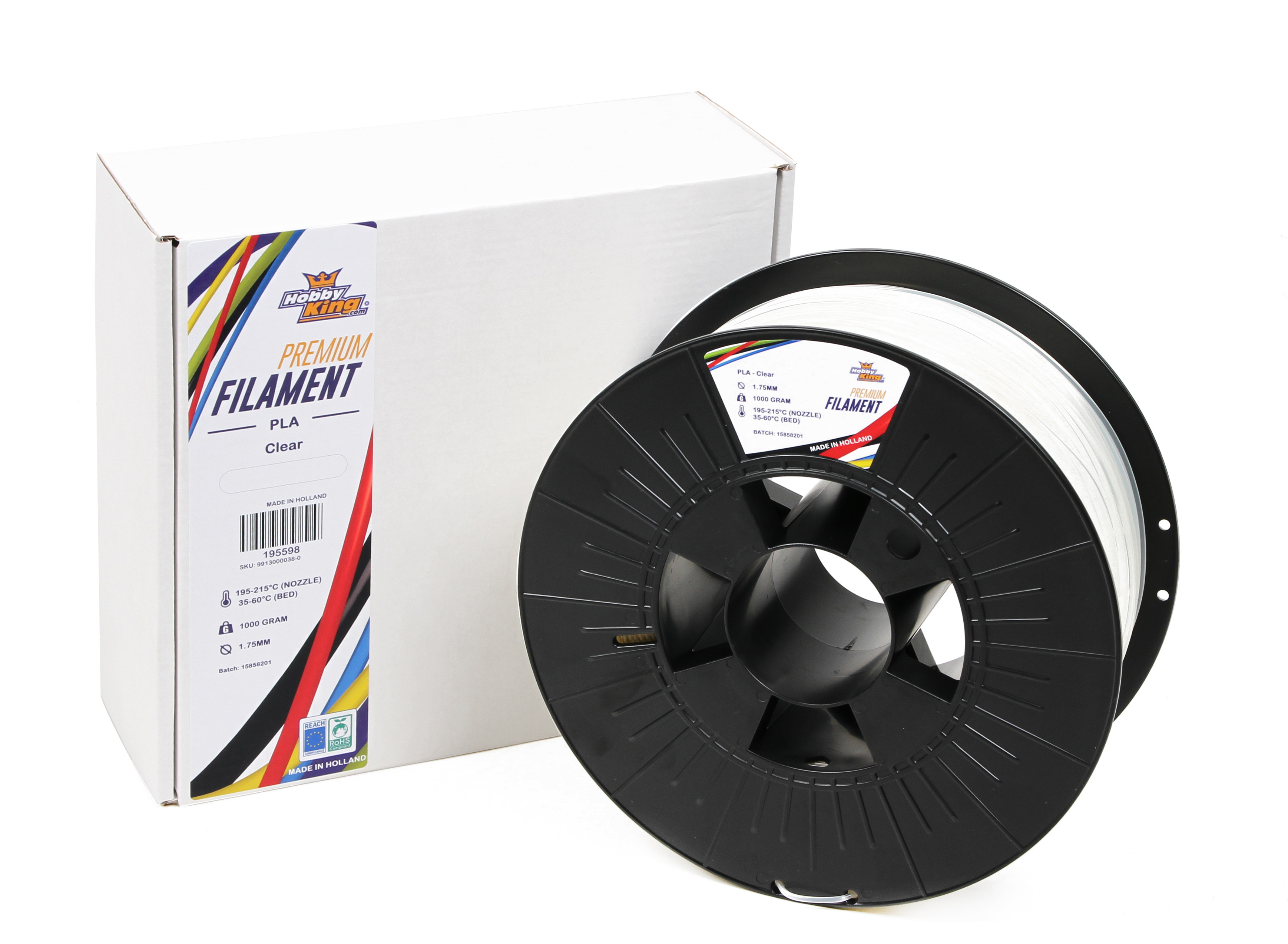 Filament PLA Premium BLANC FLEXIBLE - 500g / 1.75mm