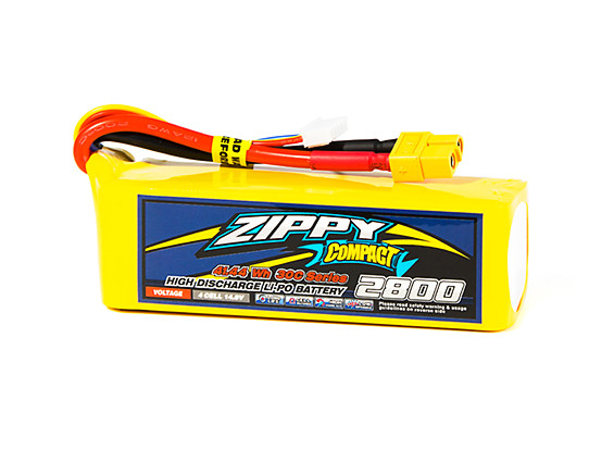 Turnigy 2800mAh 4S 14.8V 30C 60C Lipo Battery Pack w/EC3 E-Flite Compatible USA 