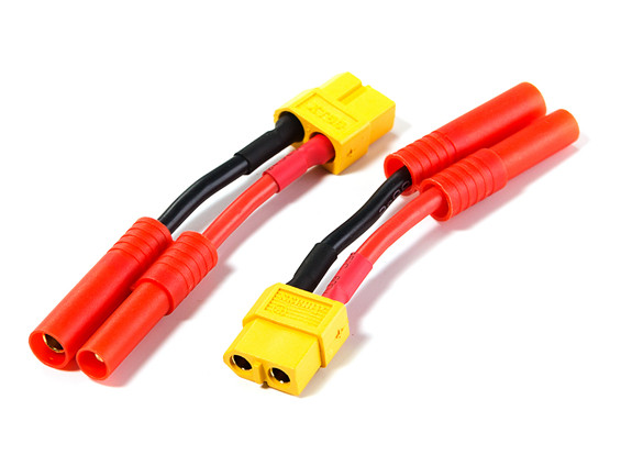 Heavy Duty 5CM 12awg Turnigy HXT 4MM Male to Tamiya Female Connector Adapter