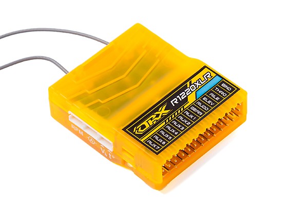 Orangerx R1220xlr 12ch 2 4ghz Dsm2 Dsmx Compatible Long Range Rx W Div Ant F Safe S Bus Hobbyking