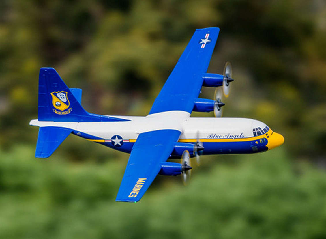 thumbnail interactive-video image 1 of F-Toys 1:300 Scale US Navy Blue Angels C-130 Hercules Military Transport Model Kit 1 of 6