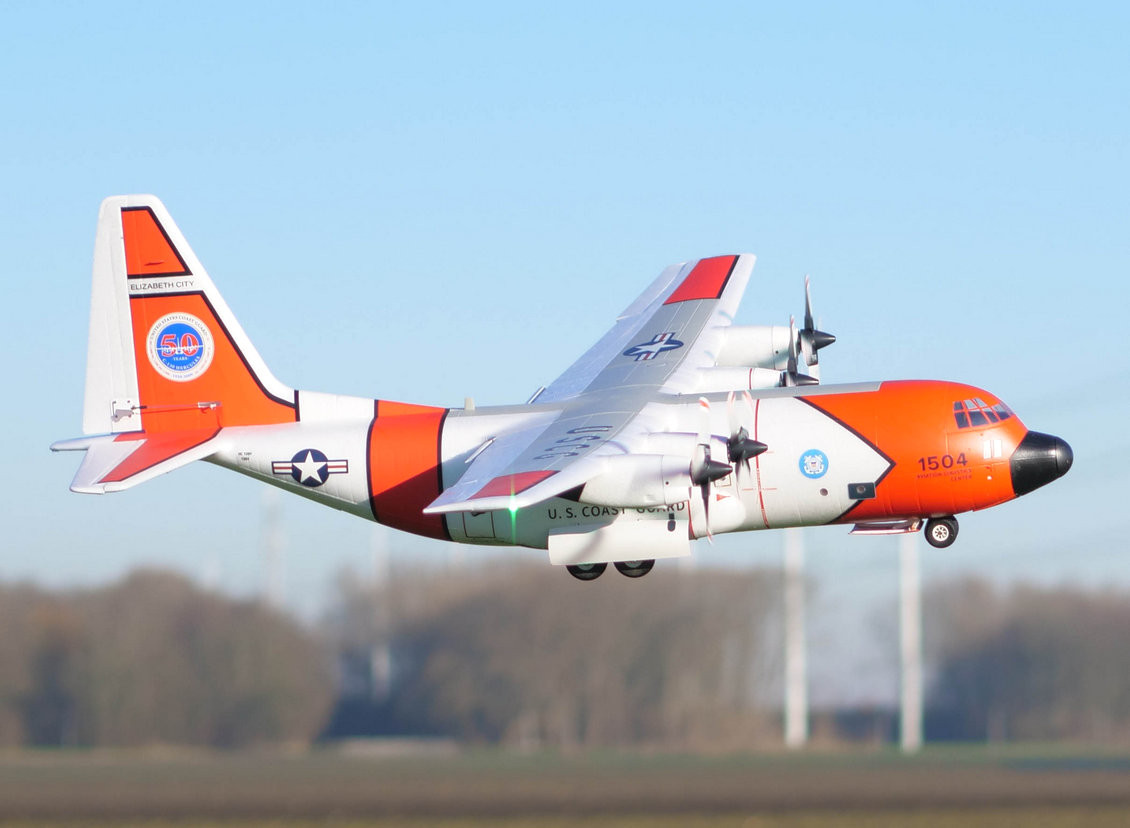 AVIOS (PNF) C-130 V2 US Coast Guard Scale Turboprop w/Retracts & Flaps EPO  (1600mm)