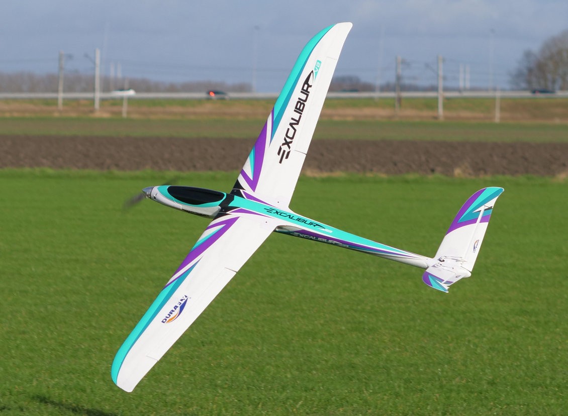Butterfly Pod and Boom V-Tail Glider Built up Wing 1140mm (ARF) 青 
