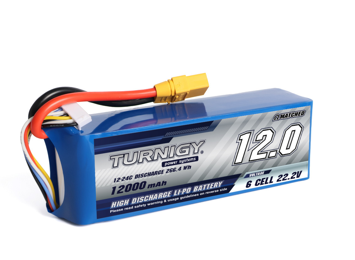 lipo c b 12 Turnigy High Capacity 6S 12000mAh 22.2V 12C Lipo Battery w/XT90