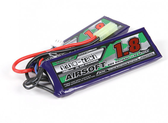 Batteries Li-Pol / Li-Ion : Batterie Li-Po 7,4V 1200mAh 25C - Mini AK coller à la doyenne