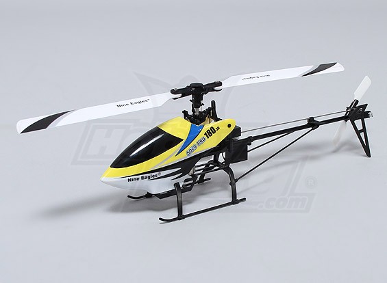 HiTEC ハイテック Nine Eagles SoloPro 180 3D Solo PRO 180 3G Flybarless 3D Micro Helicopter - Yellow (AUS Plug