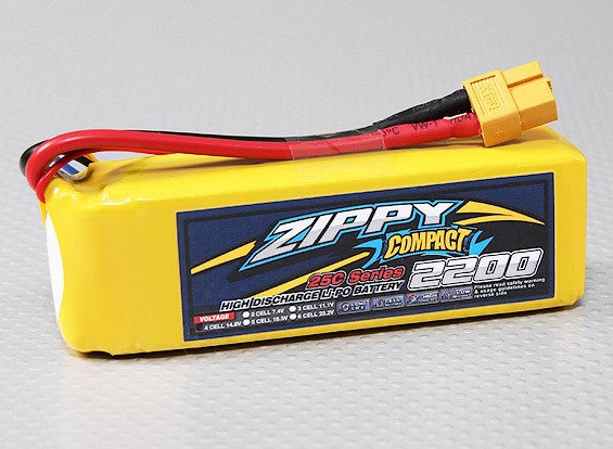 RC ZIPPY Compact 2700mAh 4S 25C Lipo Pack