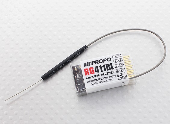 JR RG411BL 4-Channel Park Flyer 2.4GHz DMSS Receiver w