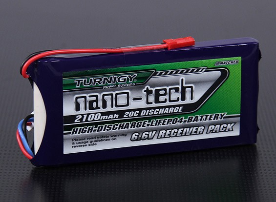 RC Turnigy nano-tech 2000mAh 2S1P 20~40C LiFePo4 Transmitter Pack 