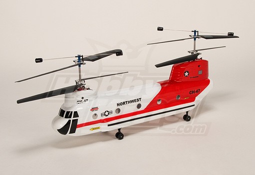 chinook rc helicopter with turbine engine