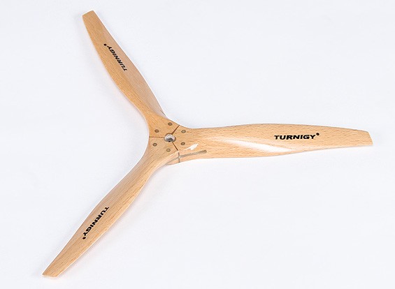 Turnigy Beech Wood 3 Blade Propeller 12x5 1pc Turnigy Beech Wood 3 Blade Propeller