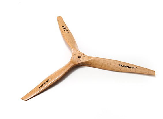 Turnigy Type A Beech Wood 3 Blade Propeller 17x8 1pc