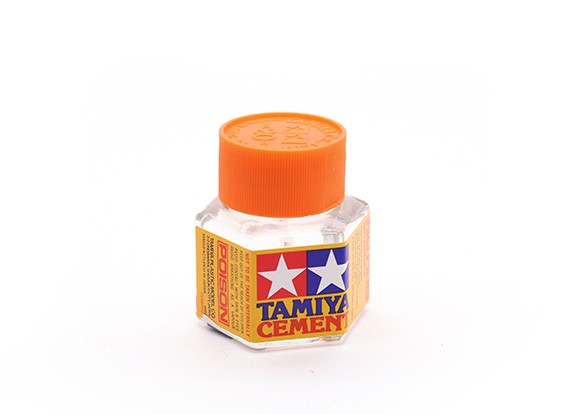Tamiya Plastic Cement with Brush Applicator - 20 ml. Glue - Spotlight  Hobbies