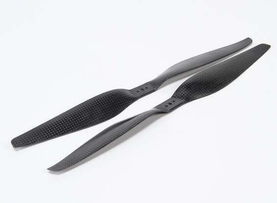 2 pairs Black GoFly 1147 11x4.7" Carbon Fiber Propellers for Multi-Copter 