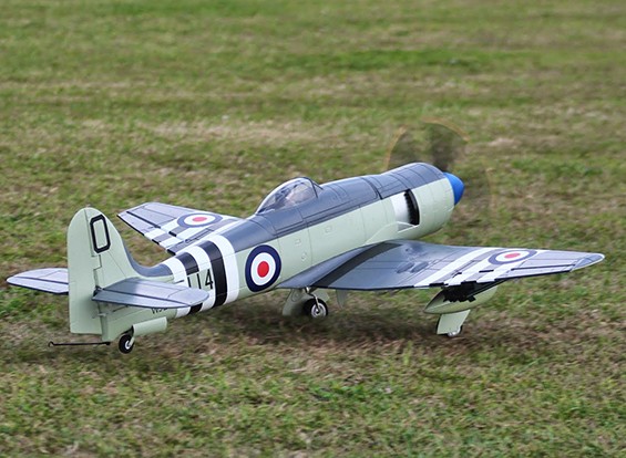 Sea fury rc clearance plane
