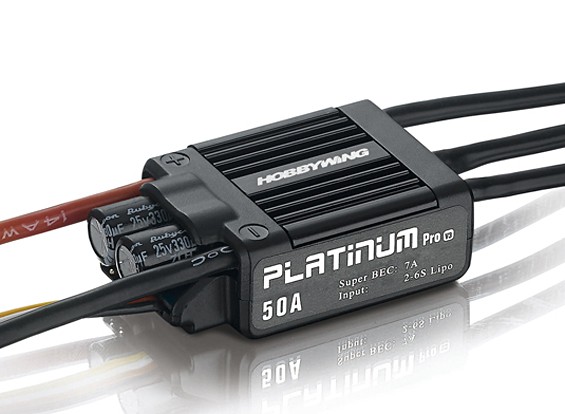 使い勝手の良い Brushless V3 50A Platinum Hobbywing ESC BEC w/7A ホビーラジコン