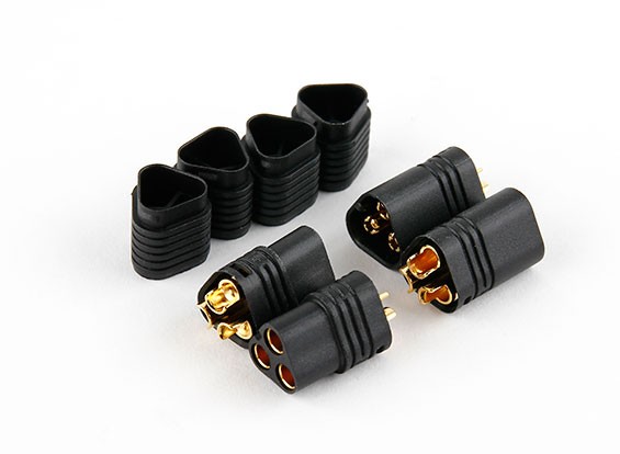 Connecteur MT60 3-HOLE Plug Mâle Noir & femelle ESC pour moteur partie RC Accessoire 