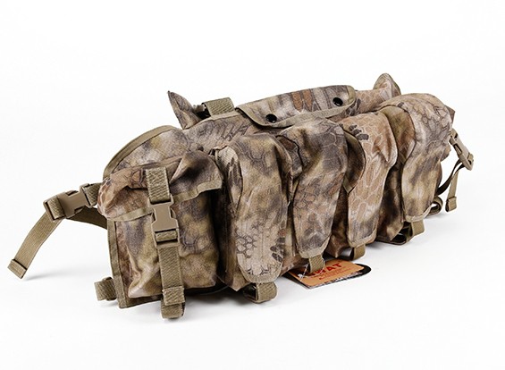 SWAT Cordura AK Front Chest Pouches (Kryptek Highlander)