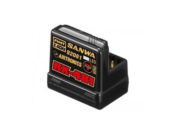 Sanwa RX-481 2.4GHz FH3/FH4T Super Response 4ch Receiver with