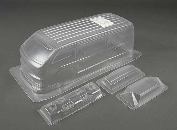 Details about  / 1//10 Lexan Clear RC Car Body Shell for TOYOTA HIACE VAN