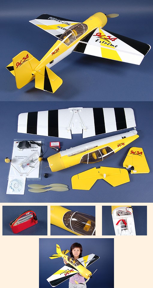 Nine Eagles Yak 54 RTF 4CH 箱付き Yak 54 Aerei Rc Elettrici Rtf YAK 54 RTF W/ Lipo Brushless System