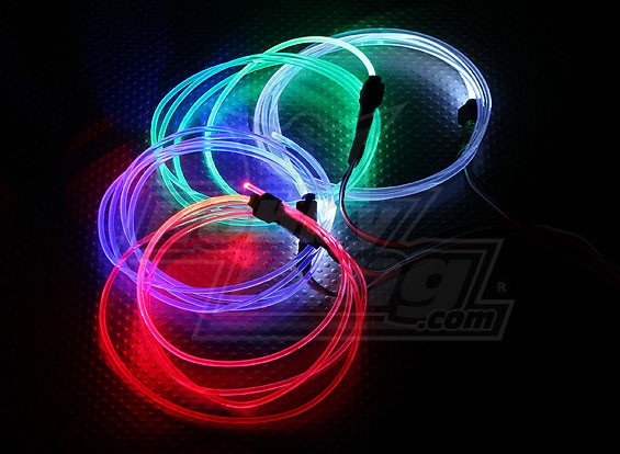 Fiber Optic Lights For Night Flying Blue Fiber Optic Lights For Night Flying Blue