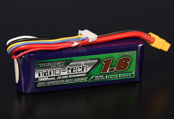 上質で快適 Turnigy nano-tech 1600mah 4S 25~50C Lipo Pack バッテリー、充電器