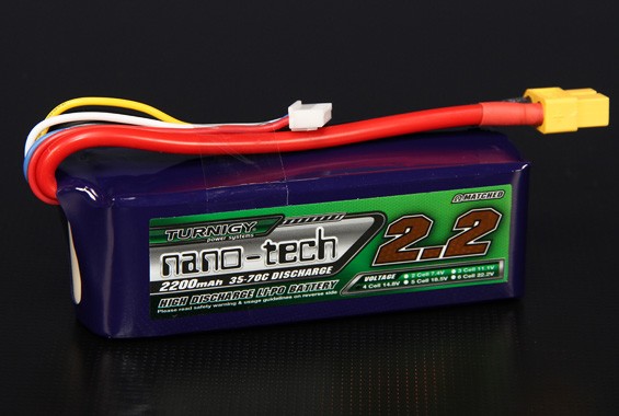 Turnigy nano-tech 2200mah 4S 35~70C Lipo Pack