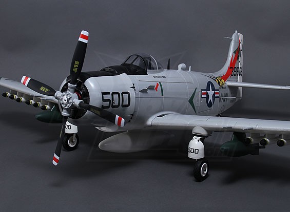 A-1 Skyraider 1600mm w/Retracts, Flaps 