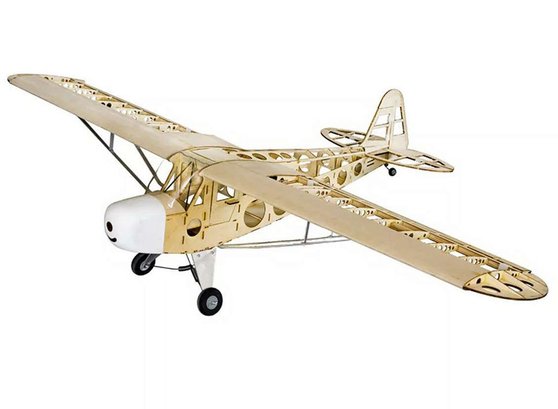 Piper J 3 Cub Balsa Wood Rc Laser Cut Airplane Kit 1800mm 70 For Electric Or I C Hobbyking