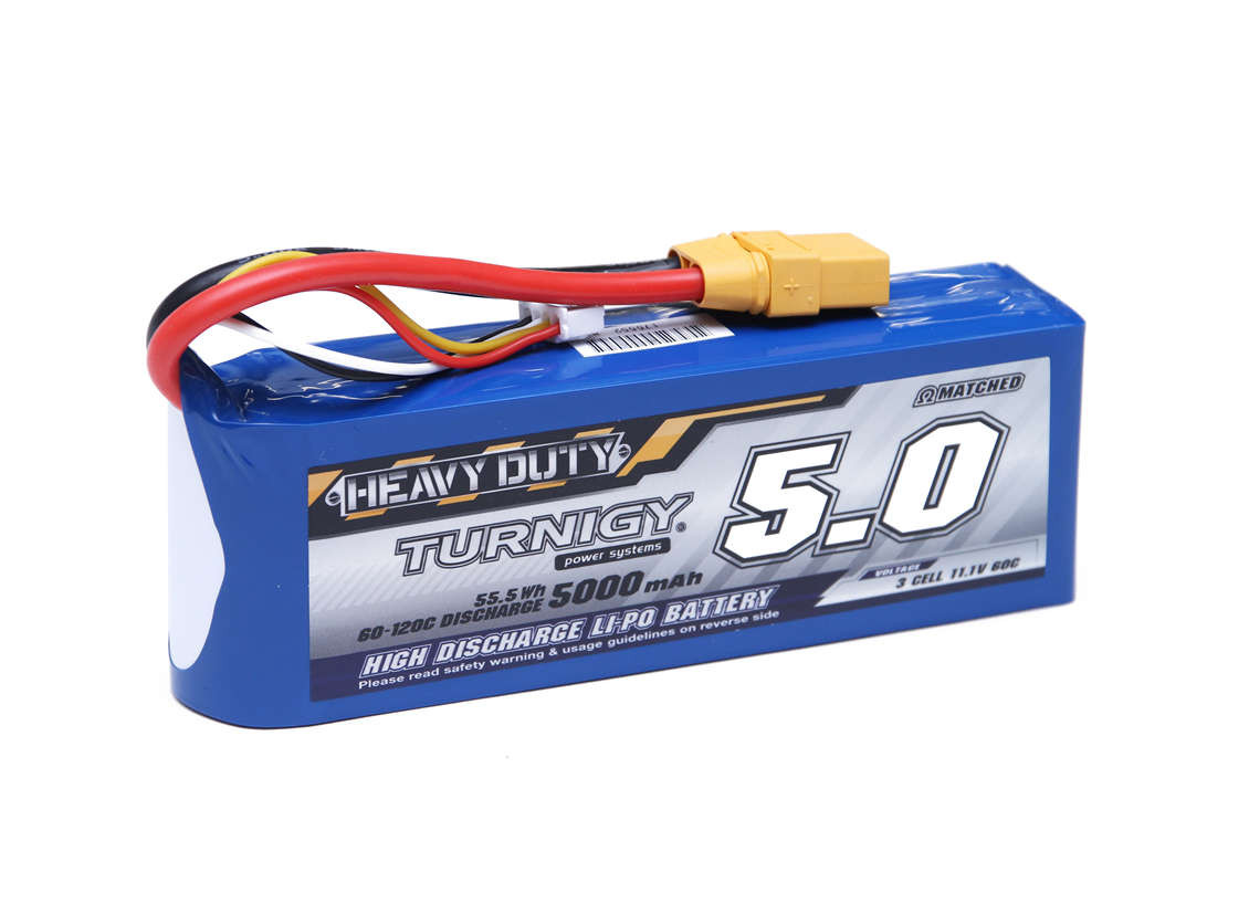 Turnigy Heavy Duty 5000mAh 3S 60C Lipo Pack w/XT-90 | HobbyKing