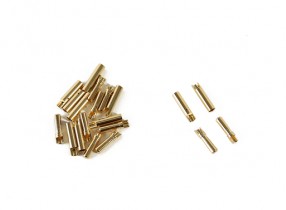 4mm PolyMax Gold Plated Solder Type Battery/Motor Connectors (10 pairs)