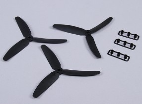 Hobbyking™ 3-Blade Propeller 5x3 Black (CW) (3pcs)