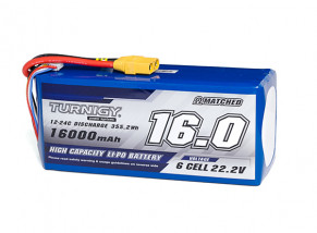 Turnigy High Capacity 16000mAh 6S 12C Lipo Pack w/XT90