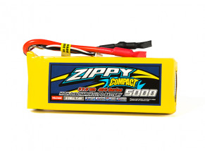 ZIPPY Compact 5000mAh 2S1P 40C Lipo Pack