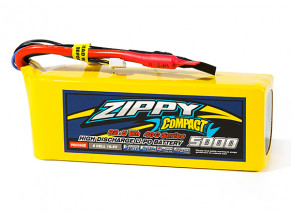 ZIPPY Compact 5000mAh 5S1P 40C Lipo Pack