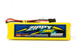 Zippy Compact 2500mAh 6.6V 5C LiFePo4 Receiver Pack