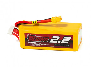 Rhino 2200mAh 6S 50C Lipo Pack w/XT60