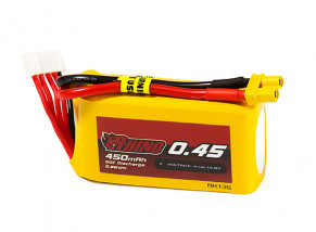 Rhino 450mAh 4S 50C Lipo Pack w/XT30
