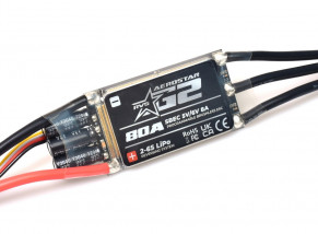 Aerostar 80A RVS G2 32bit (2~6S) Electronic Speed Controller w/Reverse Function & 8A 5~6V SBEC