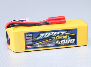 ZIPPY Compact 4000mAh 6S 25C Lipo Pack