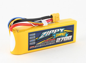 ZIPPY Compact 2700mAh 4s 40c Lipo Pack