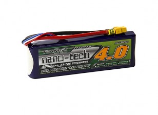 Turnigy nano-tech 4000mah 3S 35~70C Lipo Pack w/XT-60