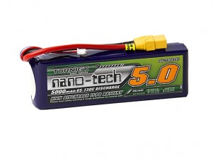 Turnigy nano-tech 5000mah 3S 65~130C Lipo Pack w/XT-90