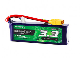 Turnigy Nano-Tech Plus 3300mAh 4S 70C Lipo Pack w/XT90