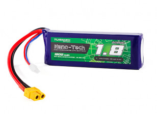 Turnigy Nano-Tech 1800mAh 3S 30C Lipo Pack w/XT60